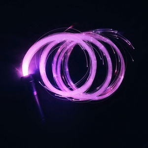 Látigo de Fibra Óptica con Luces LED Intermitentes |   Accesorios de Baile Luminosos Multicolores para Fiestas Rave - Product Image 6