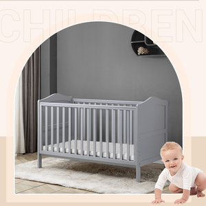 Venta al por mayor de fábrica Cuna de bebé Mesita de noche Colchón <span class=keywords><strong>Cambiador</strong></span> de pañales Cuna de bebé gris recién nacido - Product Image 4