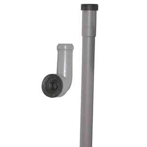 Tubo ajustable para Quick Step o caudalímetro cm 100 Ø 26x32 con accesorios de tubería curva de PVC - Product Image 1