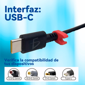 Chargeur pour ordinateur portable ELE-GATE 95W, pointe USB C pour adaptateur d'alimentation pour ordinateur portable - Product Image 2