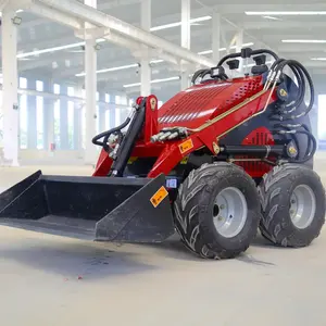 EPA Skid chỉ đạo kết thúc trước loader mini bánh xe diesel loader 500kg 600 kg 1ton Skid chỉ đạo Bộ nạp để sử dụng nhà