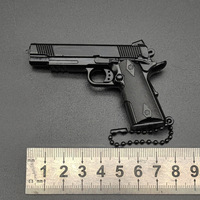 Modelo de Pistola de Metal 1:3 Sin Inscripciones, Llavero con Colgante Modelo 1911