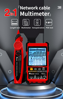 Penguji Kabel LAN Jaringan Telepon Layar LCD untuk Diagnosa Jaringan, Perbaikan, dan Pencari Jalur