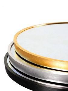 Bán Chạy Khung Kim Loại Hình Vòm Màu Vàng Kim Gương Trang Điểm Toàn Bộ Chiều Dài Gắn Tường Gương Sàn - Product Image 5