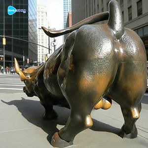 Escultura <span class=keywords><strong>de</strong></span> Bronce Tallada <span class=keywords><strong>de</strong></span> Alta Calidad <span class=keywords><strong>de</strong></span> Toro <span class=keywords><strong>de</strong></span> Wall Street, Tamaño Real, para Exteriores, con Técnica <span class=keywords><strong>de</strong></span> Fundición - Product Image 6