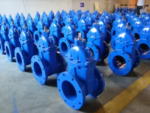 Factory Price Non Rising Stem PN16 Hand Wheel Soft Seal Resilient Seated Ductile Cast Iron Flange Type Sluice Gate Valve