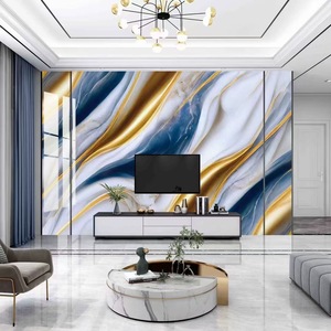 Tấm ốp tường <span class=keywords><strong>PVC</strong></span> bóng gương 1220x2440mm 3mm 2mm, tấm <span class=keywords><strong>PVC</strong></span> vân đá UV, giá cả - Product Image 6