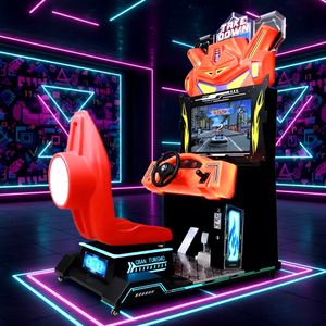 Máquina de juego de carreras arcade de 42 pulgadas para dos jugadores, tipo Outrun, con movimiento y funcionamiento a monedas. - Product Image 1