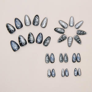 Vente chaude <span class=keywords><strong>meilleur</strong></span> prix remise en vrac Gel <span class=keywords><strong>ongles</strong></span> conseils réutilisable amande presse sur <span class=keywords><strong>faux</strong></span> <span class=keywords><strong>ongles</strong></span> artificiels Kits de conception d'<span class=keywords><strong>ongles</strong></span> élégants - Product Image 6