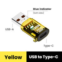 Adaptateur USB-C vers USB magnétique transparent neuf avec affichage numérique, sortie CA, OTG, 120W, protection OVP, ignifuge pour téléphones mobiles