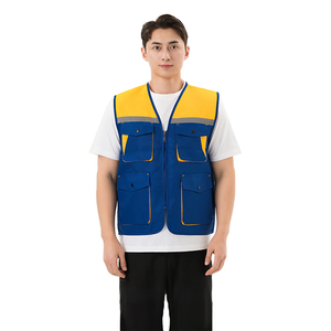 سترة عمل آمنة عاكسة للتصوير الفوتوغرافي متعددة الجيوب في الهواء الطلق - Product Image 2