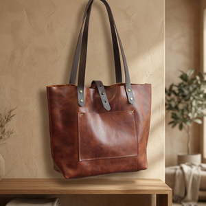 Sac à main pour femme BS INTERNATIONAL, résistant à l'eau, 100% cuir, décontracté, avec fermeture éclair, bandoulière, tendance, haute qualité - Product Image 2