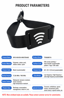Bracelet RFID personnalisé en cordon, bracelet RFID en PVC, bracelet en tissu avec puce RFID pour concerts, festivals de musique, accès aux événements