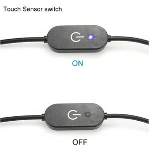 웨이브링크 <span class=keywords><strong>USB</strong></span> 2.0 남성형에서 DC 5.521 전원 충전 스위치 케이블 LED 호환 터치 스위치 PVC 재킷 및 브레이드 쉴딩 포함 - Product Image 3