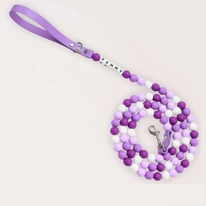 Guinzaglio per <span class=keywords><strong>Cani</strong></span> di Piccola Taglia in Silicone con Perline da 12mm, Design Carino e di Lusso, Personalizzabile, Morbido e Resistente - Product Image 2