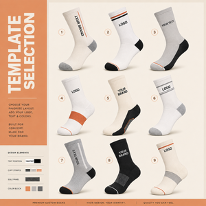 Wholesale <b>Customized</b> Cheap Cotton Classic Anti Slip Daily Sports Tube Knitted Round Neck <b>Socks</b> Men Casual Price Bulk <b>Socks</b> - Product Image 4