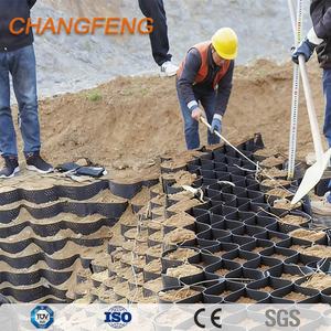 Géocell en <span class=keywords><strong>nid</strong></span> <span class=keywords><strong>d</strong></span>'<span class=keywords><strong>abeille</strong></span> HDPE durable et anticorrosion pour protection de murs de soutènement extérieurs et allées en <span class=keywords><strong>gravier</strong></span>, 50-75mm 100mm - Product Image 3