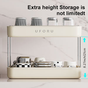 UFORU Estante De Cocina Estante De Almacenamiento De Plástico Para El Hogar Estantes Bastidores Cocina Estante De Secado De Platos - Product Image 3