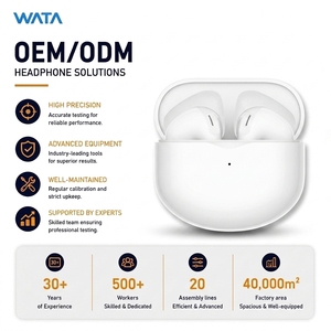 Audífonos Intrauditivos Inalámbricos WATA OEM/ODM TWS con Indicador LED de Batería, Chipset Airoha, Diseño Impermeable, Air 5 ANC ENC IPX4, Control Táctil - Product Image 1