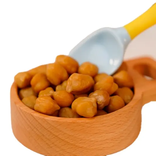 Healthy Bean Food Snack Steamed Chickpeas High Protein Zero Cholesterol For Vegan OEM Available