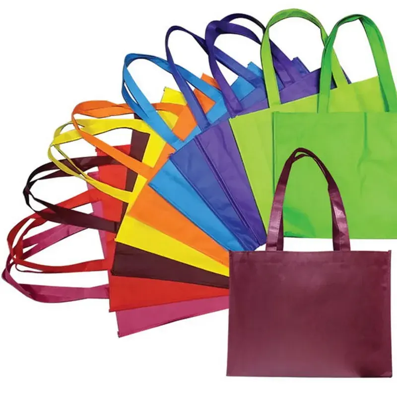 Custom Eco-friendly Cheap Promotional Shopping Non Woven Tote Bag With Own Brand Printing