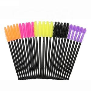 Colorful Disposable <b>Silicone</b> Mascara Brush Soft Bristle Lash Beauty Cleaning <b>Tool</b> - Product Image 1