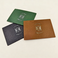 Étiquette de marque personnalisée en cuir PU gaufré avec logo, directement de l'usine, pour vêtements, sacs et chapeaux
