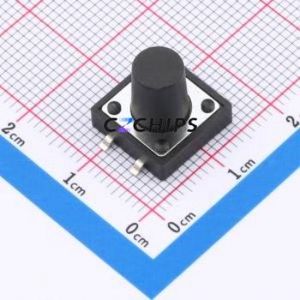 TD-1212SR-11.5H-250 Tactile Switch SMD,12x12mm Switch Vertical Mount 12mm 12mm 11.5mm - Product Image 1