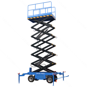 Haute qualité 6-24m travail aérien plate-forme de levage <span class=keywords><strong>manivelle</strong></span> électrique Mobile ciseaux Mobile levage Cargo ascenseur de fret - Product Image 5