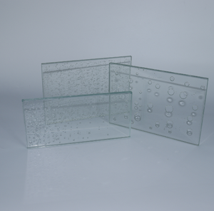 Modern Rectangular Figured Glass Panel Wall Mount Decoration High Light Transmittance Solid Structure - Product Image 5