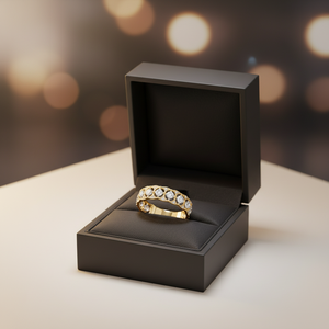 New Arrival Vintage Fine Jewelry Antique Two Tone Design Handmade Craft Real 18K Solid Gold Natural <b>Diamond</b> <b>Rings</b> for Women - Product Image 6