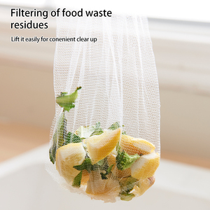 Tragbares Einweg-Polyester Faltbares, umwelt freundliches Küchen zubehör Food Catcher Water Sink Net Wire <span class=keywords><strong>Mesh</strong></span> Sieb filter beutel - Product Image 2