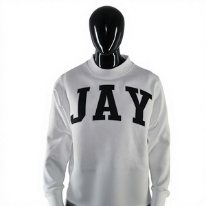 Unisex White Crew <b>Neck</b> Sweatshirt Custom Women's <b>Mock</b> <b>Neck</b> Sweatshirt Cotton Fleece Pullover Casual Oversized Winter Crewneck - Product Image 3