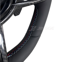 Volant de voiture en cuir et fibre de carbone Blue Label pour G20 330i G30 G38 G06 G11 G26 G42 G80 F10 F30 6 3 Series Sport Intérieur