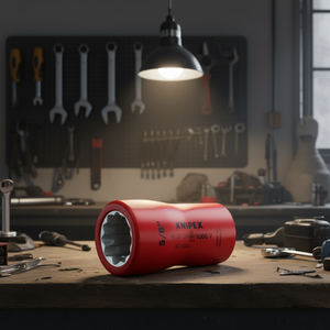 Knipex <b>Socket</b> Wrench 5/8 In Double Hexagon 1000 V Insulated Made In Germany - Product Image 3