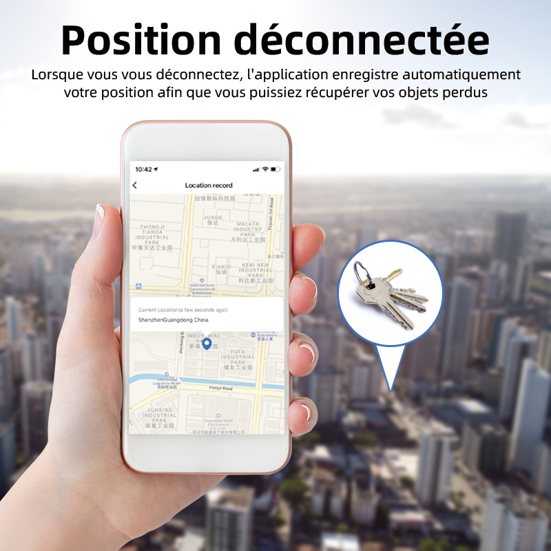 La Nouvelle Conception Petit 90Db Tuya Anti-Perte Téléphone Portefeuille Système de Localisation Mini Dispositif de Suivi Gps po