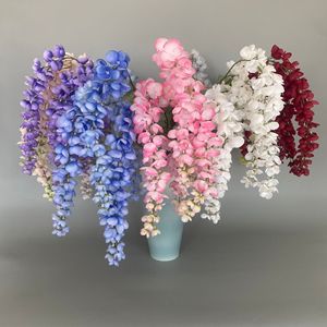 Artificial Wisteria <b>Flower</b> <b>Single</b> Branch Silk High Simulation Wedding Decoration - Product Image 1