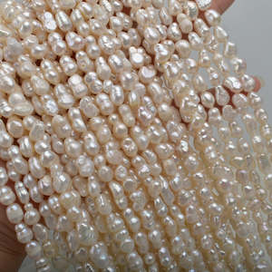 1095 Perlas Barrocas Naturales de Agua Dulce, Color Mixto, Perlas Pequeñas para Joyería, Accesorios, Perlas Sueltas en Forma de Arroz Blanco - Product Image 3