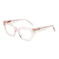 Montures de lunettes de vue œil-de-chat en acétate, nouveau style 2026, montures optiques pour hommes et femmes, prix de gros 23SA021