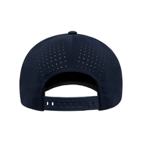 Casquette Snapback Personnalisée avec Logo OEM, Tissu Artisanal, Perforations Laser, 6 Panneaux, Performance, Polyester Spandex, Vente en Gros pour Gym et Course à Pied
