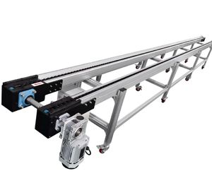 Transportador de cadena flexible, abrazadera de tornillo, anillo de escalada para botellas, elevador de giro, línea transportadora recta, línea transportadora de placa de cadena - Product Image 1