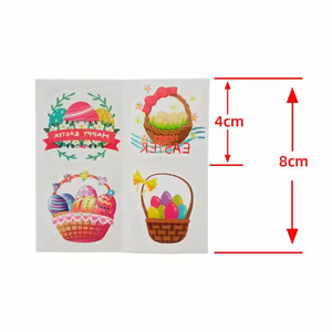 Adesivi per Tatuaggi Temporanei Impermeabili a Tema Pasquale e Coniglietto, Simpatici Cartoni Animati per Bambini - Product Image 5