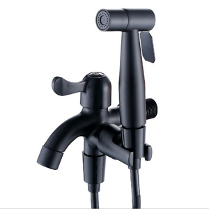 เครื่องล้างผ้ากันเปื้อนอเนกประสงค์สีดำแบบสองฟังก์ชั่น สแตนเลส 304 ติดผนังแบบรูเดียว ติดตั้งง่าย - Product Image 4