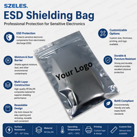 Sacs de protection ESD 6x8 pouces, sacs antistatiques refermables, protection antistatique robuste pour CPU, SSD, HDD, GPU, composants électroniques