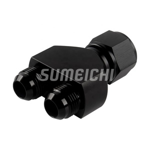 Sumeichi AN12 để AN10 phù hợp dòng nhiên liệu <span class=keywords><strong>3</strong></span>-<span class=keywords><strong>Way</strong></span> khớp nối nam Flare <span class=keywords><strong>Y</strong></span> Block Adapter Phụ kiện - Product Image 4