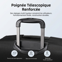 Valise Trolley Arctic Hunter en Polyester Haute Qualité, Bagage de Voyage 4 Roues Durable avec Compartiment Humide/Sec, 18, 24, 28 Pouces