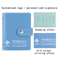 Dompet Kartu Bisnis Kulit PU Grosir Logo Kustom Cetak Sablon Penutup Ritsleting 26 Slot Kartu Penjepit Kartu