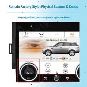 10.4 inch điều hòa không khí điều khiển khí hậu LCD màn hình cảm ứng AC bảng điều chỉnh cho Land Rover phạm vi Rover Vogue l405 2013 2017 nâng cấp - Product Image 3