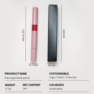 Lápiz de Rubor con Cabezal de Brocha y Logotipo Personalizado, Rubor Líquido con Brillo Natural, Maquillaje para Mujer - Product Image 3