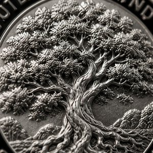 Moneda Conmemorativa de Lujo del 11 de Septiembre de 2001, Moneda de Desafío 'Unidos Estamos', con Dragón Esmaltado y Árbol de la Vida, Plateada - Product Image 3
